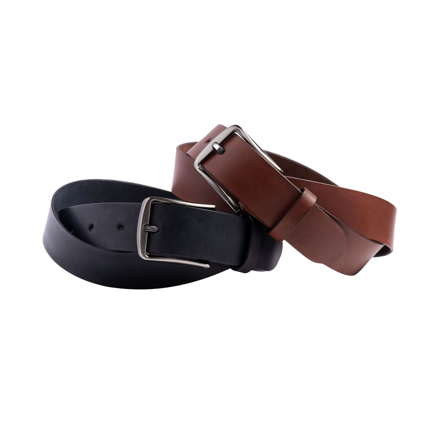 Ceinture en cuir marron foncé pour Homme
