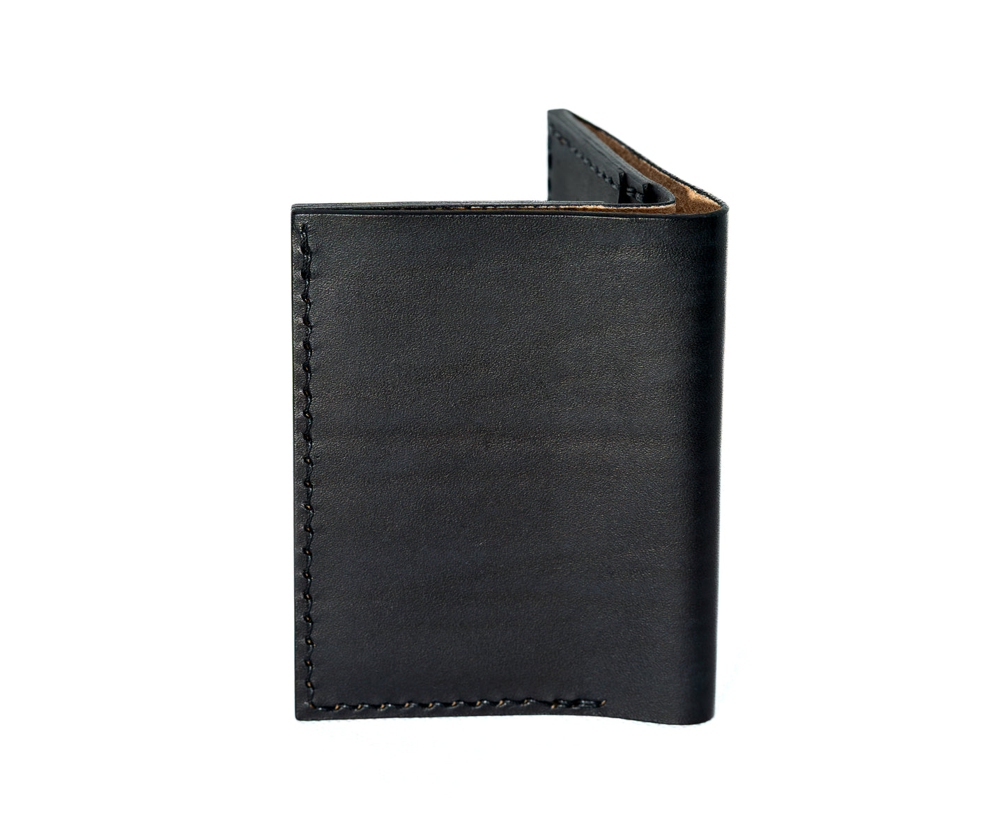 Portefeuille Minimaliste en cuir Noir