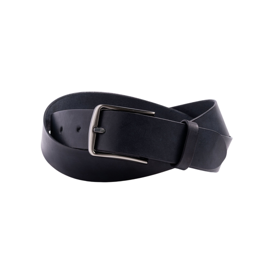 Ceinture en cuir noir pour Homme