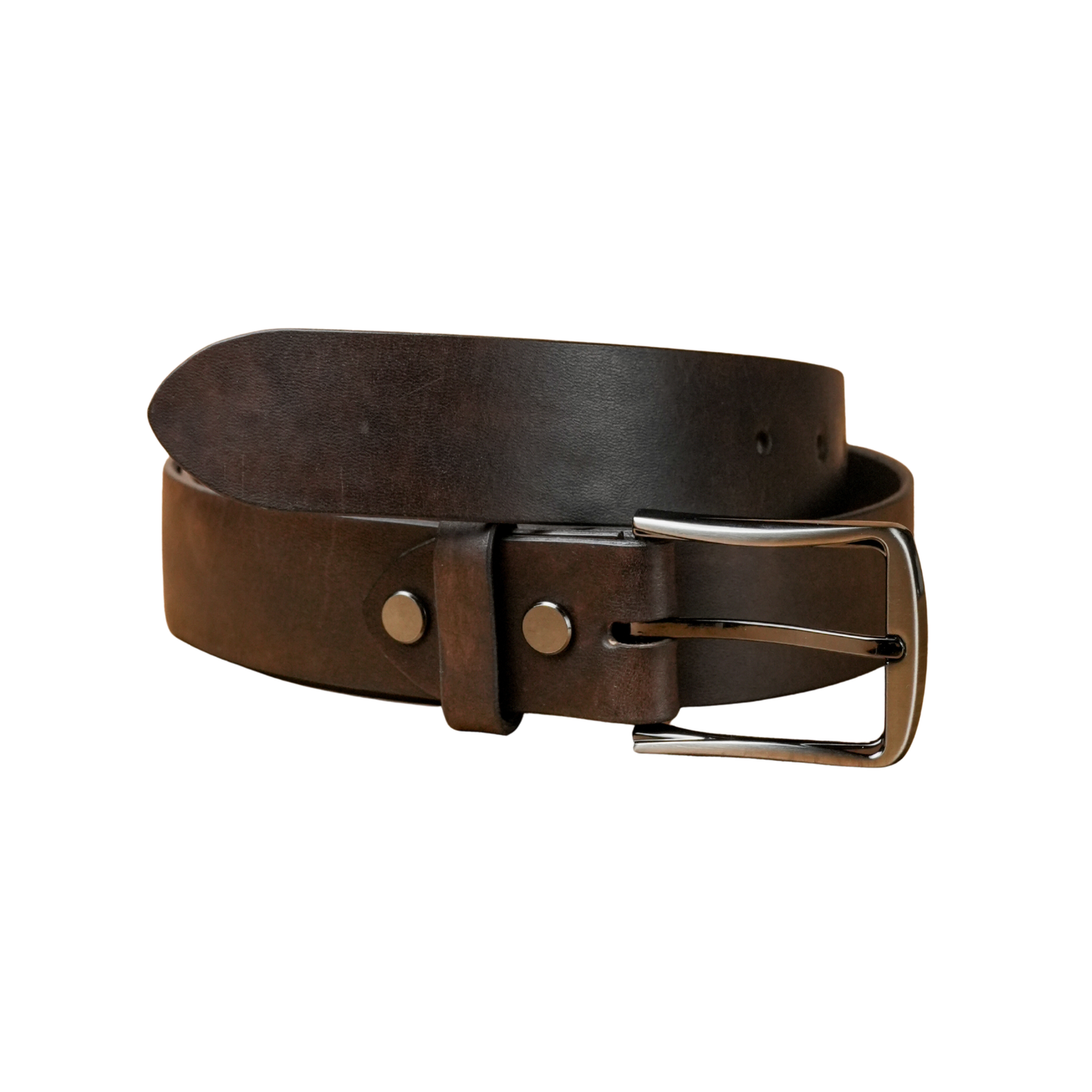 Ceinture en cuir marron chocolat pour Homme