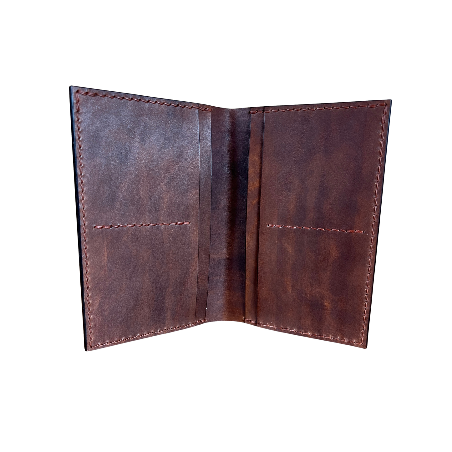 Portefeuille en cuir Marron foncé