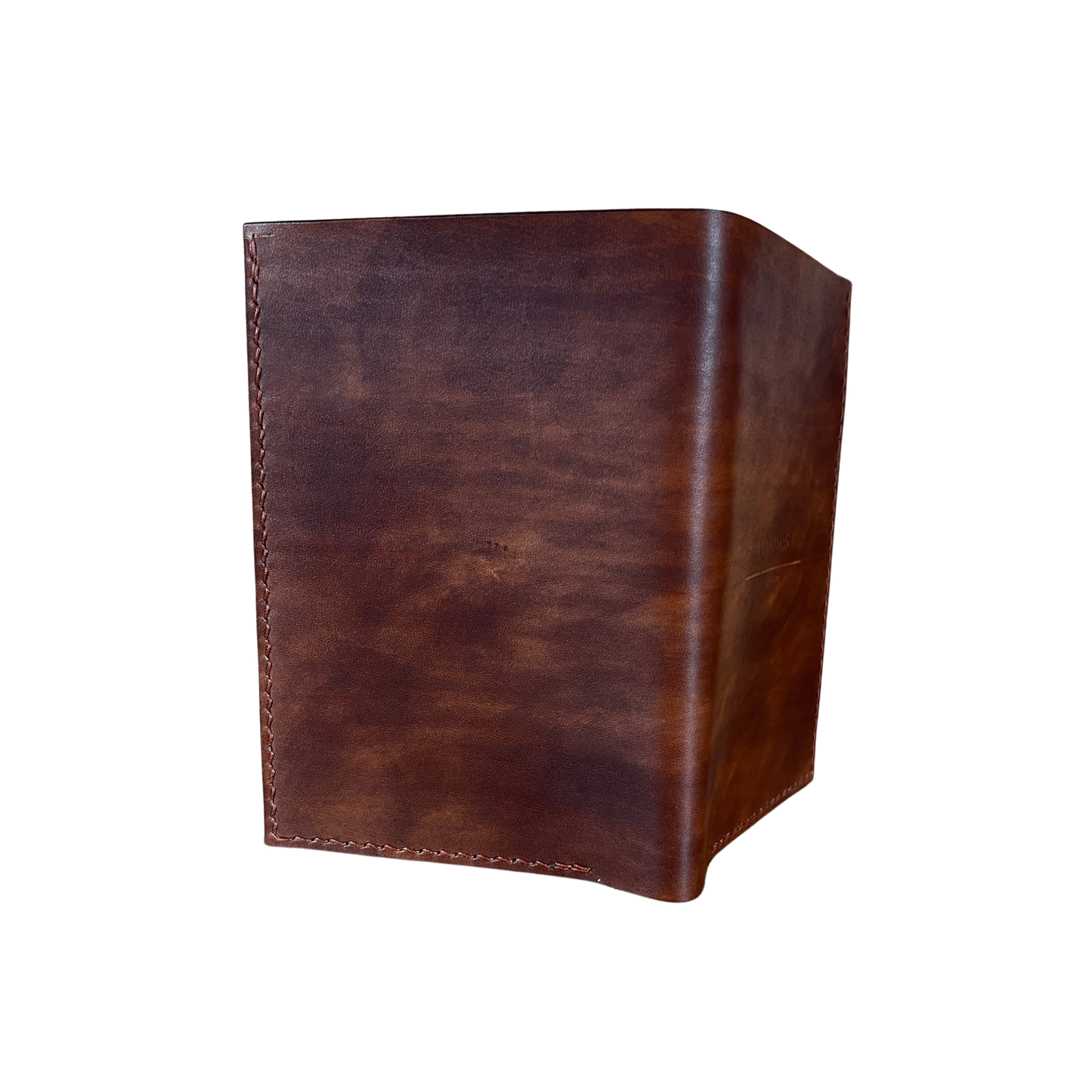 Portefeuille en cuir Marron foncé