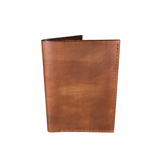 Portefeuille en cuir marron Golden