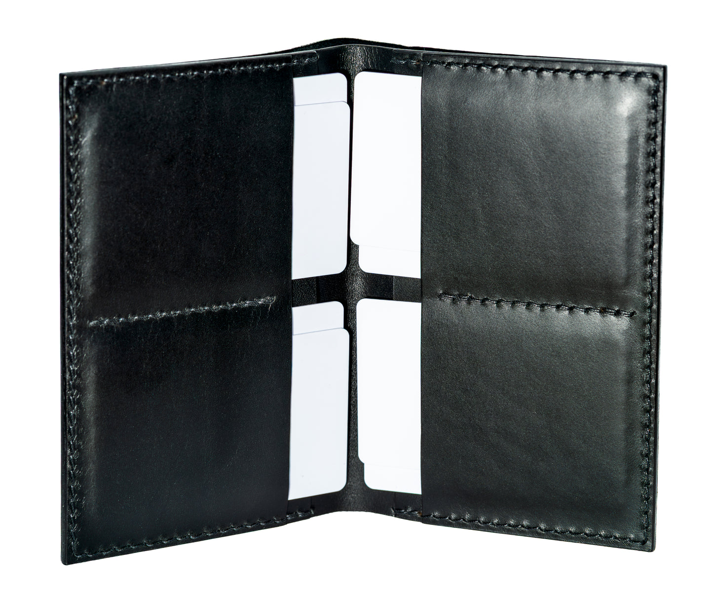 Portefeuille souple en cuir noir